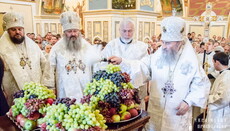 Предстоятель УПЦ звершив Літургію у свято Преображення Господнього