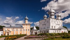 Отреставрирована епитрахиль святого Варлаама Хутынского