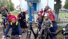Православные Ровенщины отправились в велопробег
