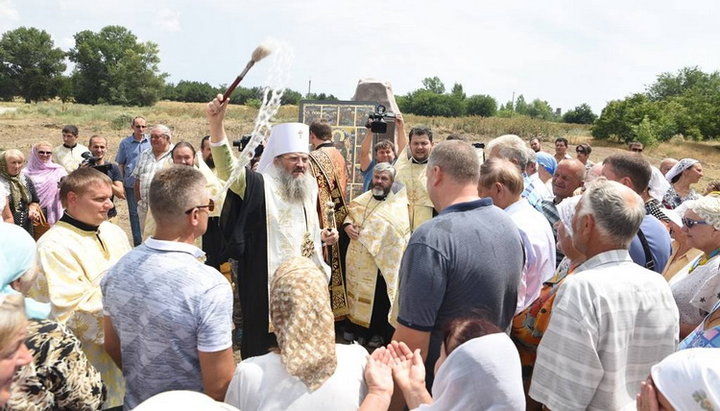 В Запорожской епархии построят храм на источнике апостола Андрея