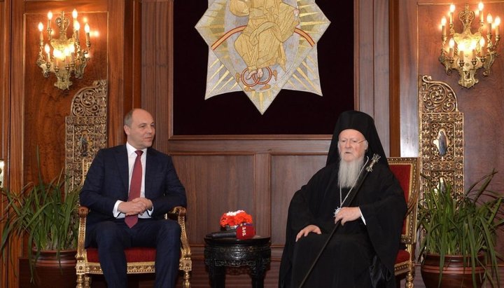Андрей Парубий пригласил Патриарха Варфоломея в Украину