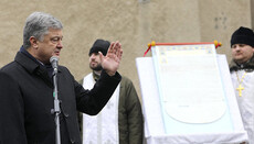 Poroshenko on storming Ukrainian lavras: "All in due time"