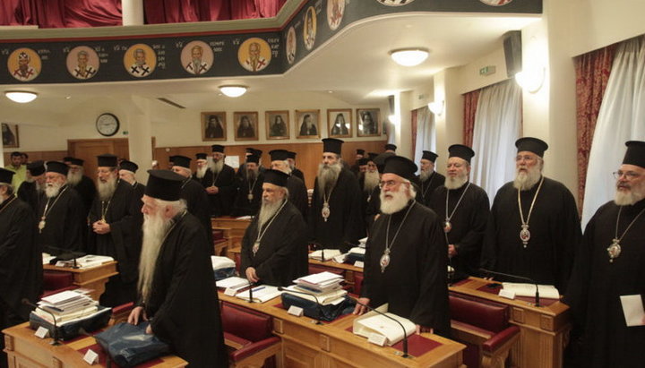 Внеочередное заседание Архиерейского Собора Элладской Православной Церкви. Фото: romfea.gr