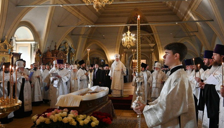 В Москве Патриарх Кирилл совершил отпевание архимандрита Нестора (Жиляева). Фото: monasterium.ru