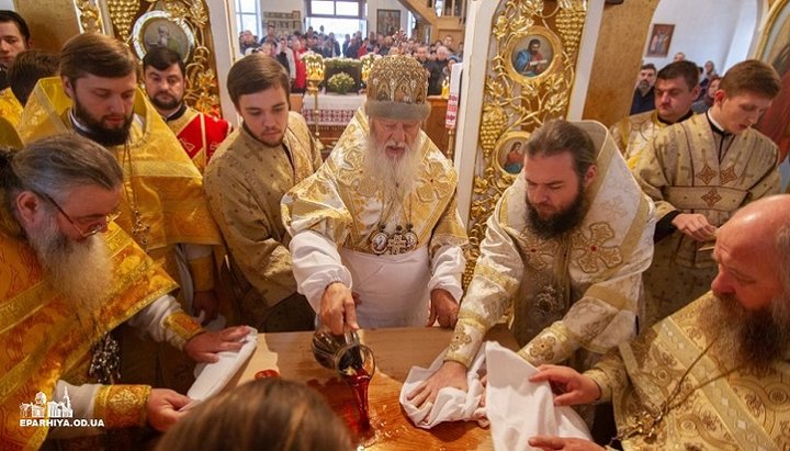 Освячення Свято-Покровського храму УПЦ в селі Курісово. Фото: Одеська єпархія
