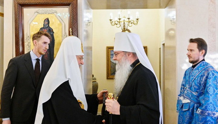 Патриарх Московский и всея Руси Кирилл и Митрополит всей Америки и Канады Тихон. Фото: mospat.ru