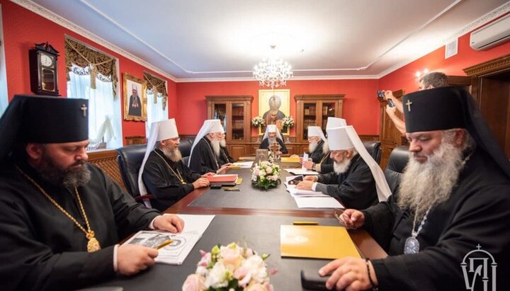 Засідання Священного Синоду УПЦ. Фото: https://t.me/upc_news