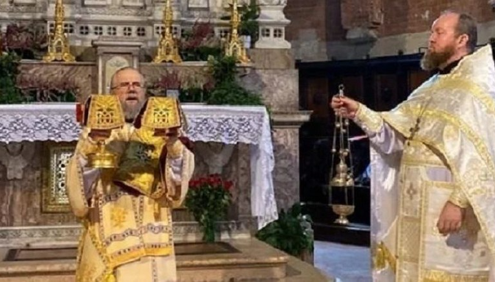 Митрополит Августин совершил литургию у мощей своего покровителя в Италии