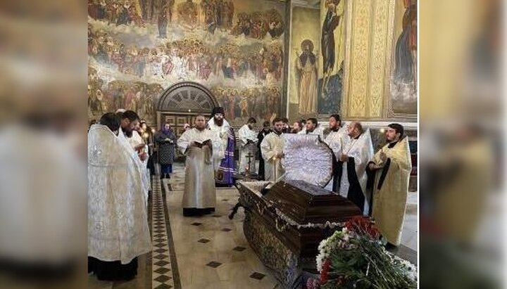 В Борисполе отпели бывшего благочинного иеросхим. Спиридона (Омельченко)