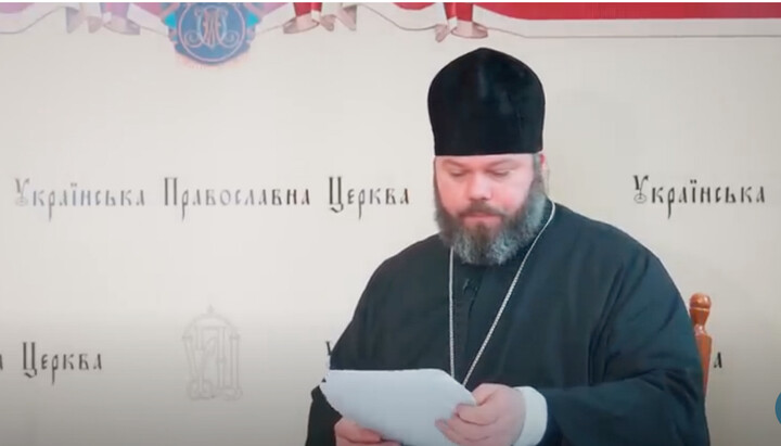 Глава Юротдела УПЦ протоиерей Александр Бахов. Фото: скриншот ютуб-канала УПЦ