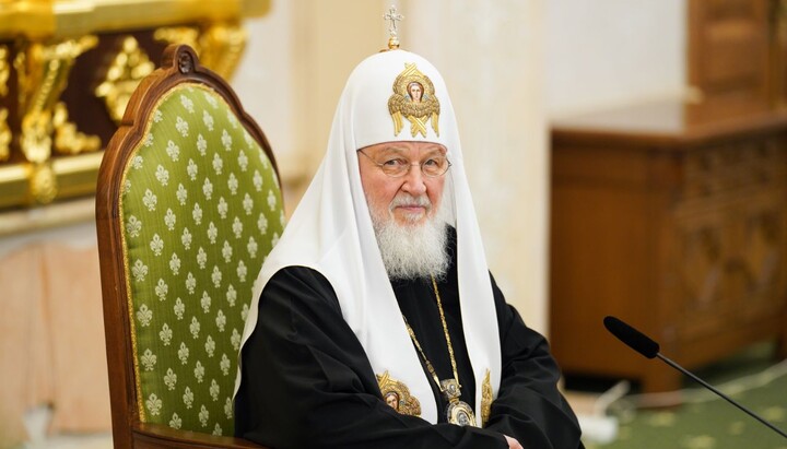 Предстоятель РПЦ Патріарх Кирил. Фото: patriarchia.ru