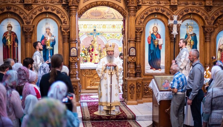 Божественная литургия в соборе святой равноапостольной княгини Ольги в Киеве. Фото: news.church.ua