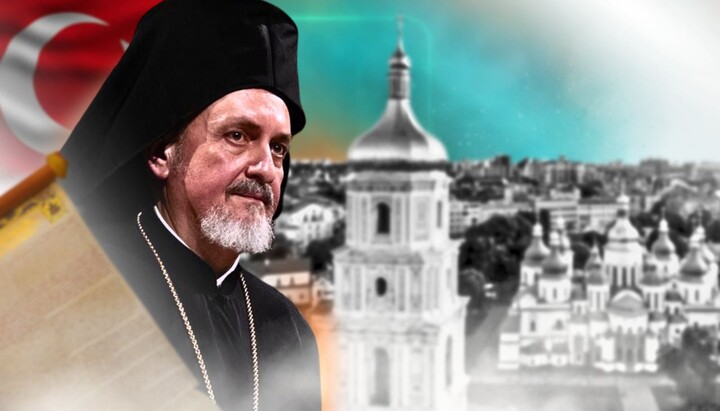 Ο Μητροπολίτης Χαλκηδόνας Εμμανουήλ μεταβαίνει στο Κίεβο. Φωτογραφία: ΕΟΔ