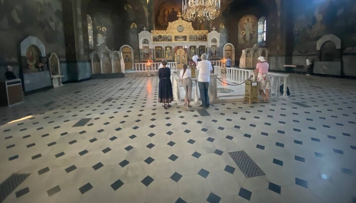 Festive "service" of the OCU on the Transfiguration feast day in the Refectory Church of the Lavra. Photo: UOJ