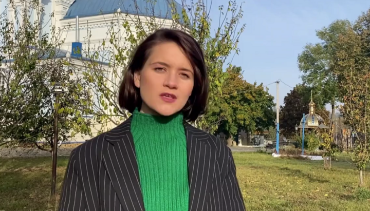 Tetiana Tsaruk, leader of the "Myriany" in Rivne region. Photo: Tsaruk's Tg channel