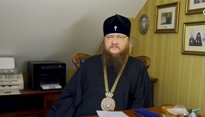 Керуючий Черкаською єпархією УПЦ митрополит Феодосій. Фото: скриншот відео YouTube-каналу «Черкаський благовісник»