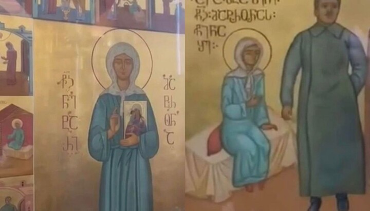Икона со Сталиным. Фото: NGnewsgeorgia