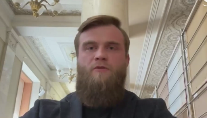 Member of Parliament from the parliamentary group "Revival of Ukraine" Artem Dmytruk. Photo: NL video screenshot