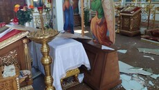 UOC temple of Archangel Michael damaged by shelling in Donetsk region
