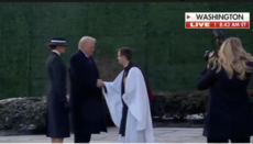 В Вашингтоне Трамп прибыл на богослужение перед инаугурацией