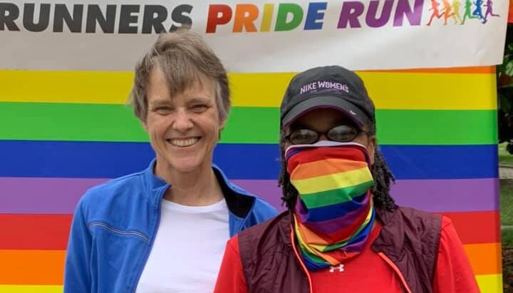 Mariann Budde (left) at a gay pride parade. Photo: Budde's Facebook