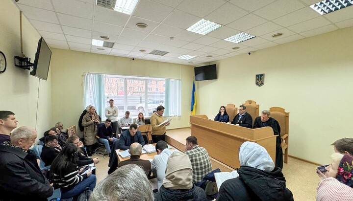 Photo: Court hearing on the Lower Lavra. Source: Telegram channel of the Kyiv-Pechersk Lavra