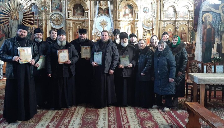 Ten clergymen of the Volodymyr-Volynskyi Eparchy of the UOC received awards from the Armed Forces of Ukraine. Photo: Facebook