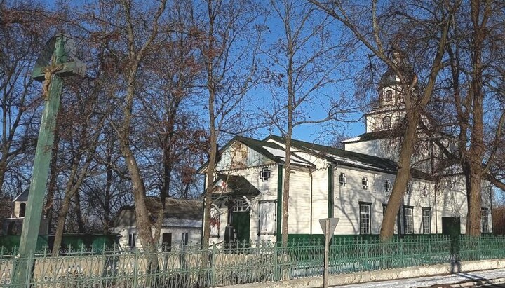 Holy Trinity Church of the UOC, Chopovychi village, Zhytomyr Oblast, February 2025. Photo: suspilne
