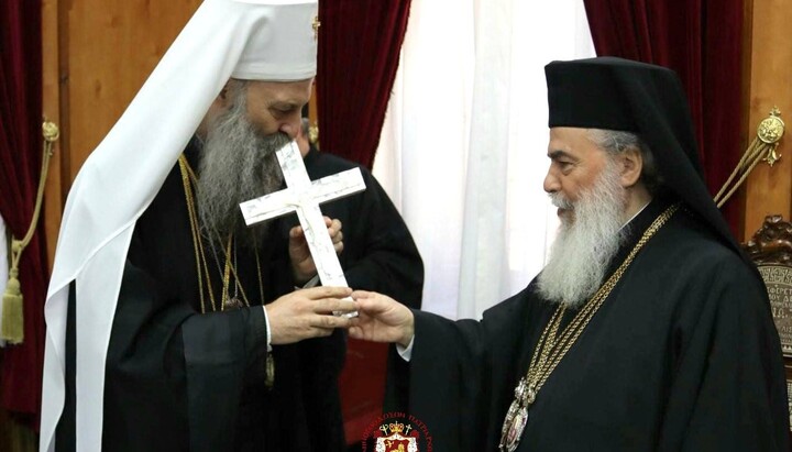 Οι Πατριάρχες Πορφύριος και Θεόφιλος συναντήθηκαν στην Ιερουσαλήμ