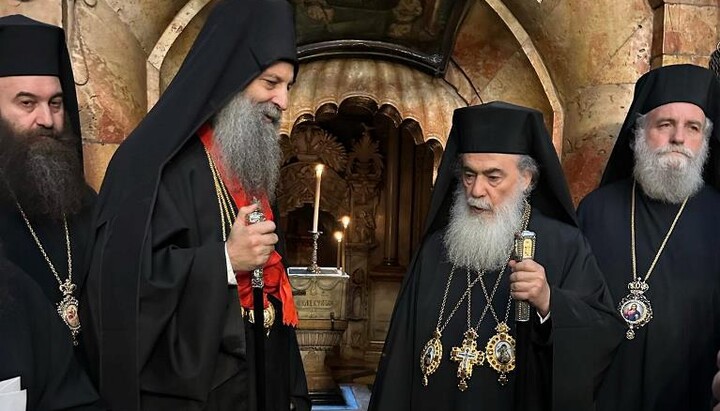 Πατριάρχες Σερβίας και Ιερουσαλήμ. Φωτογραφία: γραφείο τύπου του Πατριαρχείου Ιεροσολύμων