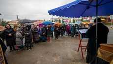 “St Mary’s standing” in Korsun-Shevchenkivskyi outside seized temple