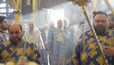 Блаженнейший совершил утреню с акафистом Богоматери в Киево-Печерской лавре