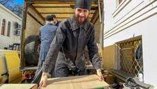 Православные Буковины привезли в Святогорскую лавру продукты накануне Пасхи