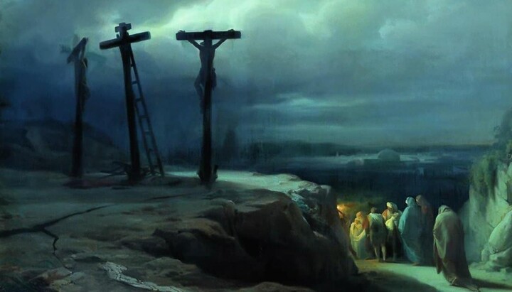 The painting by V. Vereshchagin "Night on Golgotha". Photo: Wikimedia