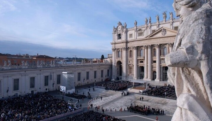 Похороны Франциска пройдут перед базиликой Святого Петра. Фото: Vatican news