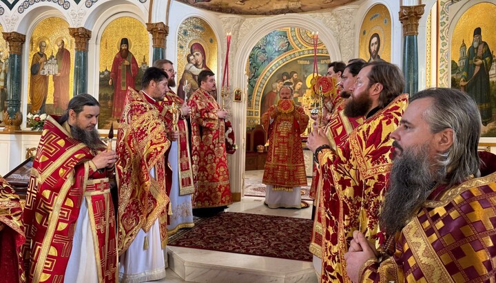 Літургія в скиті Лаври. Фото: прес-служба монастиря