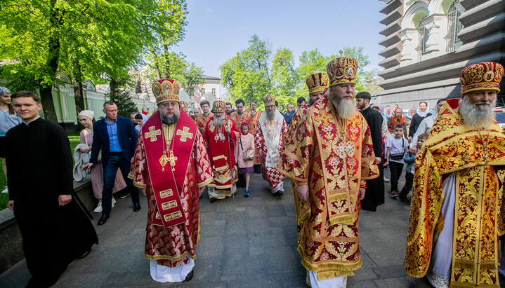 Крестный ход в Покровском женском монастыре Киева. 24 апреля 2025 г. Фото: Киево-Печерская лавра