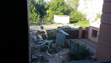 Горловское епархиальное управление УПЦ снова стало жертвой артобстрела