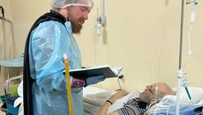 В больнице постригли в малую схиму послушника Нещеровского монастыря