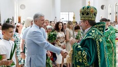 «Армія-віра-мова»: Порошенко на службі з уніатами розповів про земну трійцю