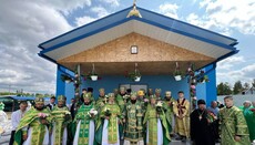 Εγκαίνια νέου ναού Αγ. Τριάδος UOC στο χωριό Γκορμπάκοβ αντί καταληφθέντος