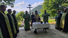 Στο χωριό Σαγιάν θεμελιώθηκε ο νέος ναός της Χουστιανής επαρχίας της Ουκρανικής Ορθόδοξης Εκκλησίας (УПЦ)