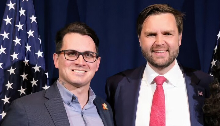 Ben Dixon with U.S. Vice President J.D. Vance. Photo: Ben Dixon's archive