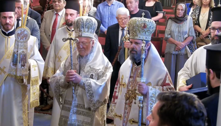 Архієпископ Іоанн і Патріарх Варфоломій на Фанарі. Фото: прес-служба Константинопольського Патріархату