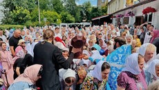 Rivne believers of UOC hold cross procession to St. Ann's Skete