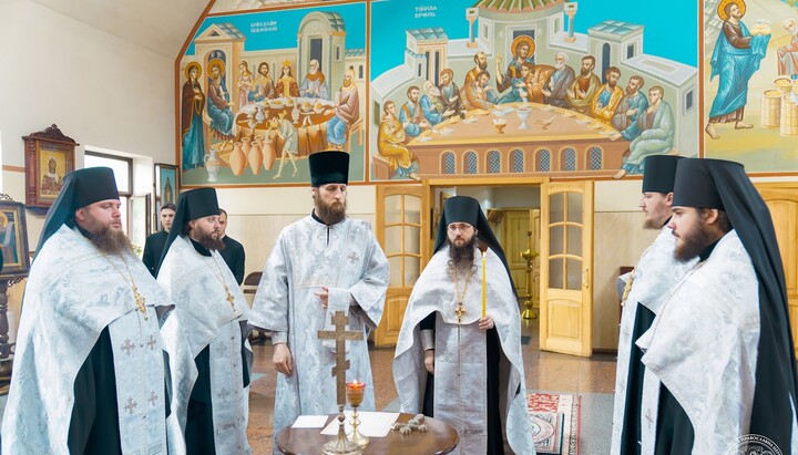 Memorial litia at the UOC Church of St. John of Damascus, Pokrovsky Monastery. Photo: KDAiS