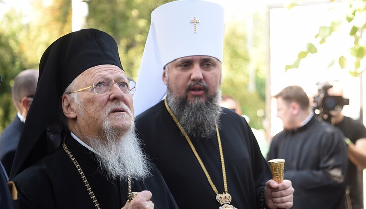 Patriarch Bartholomew and Epifaniy Dumenko. Photo: OCU Press Service