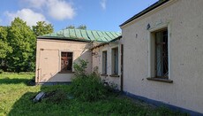 Building of Bila Tserkva Eparchial Administration of UOC damaged by shelling