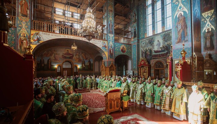 His Beatitude leads All-Night Vigil on the eve of Saint's Day in Feofania
