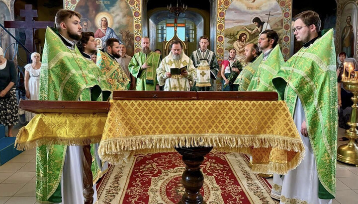 Divine Liturgy in Kherson. Photo: t.me/ks_eparhia_upc